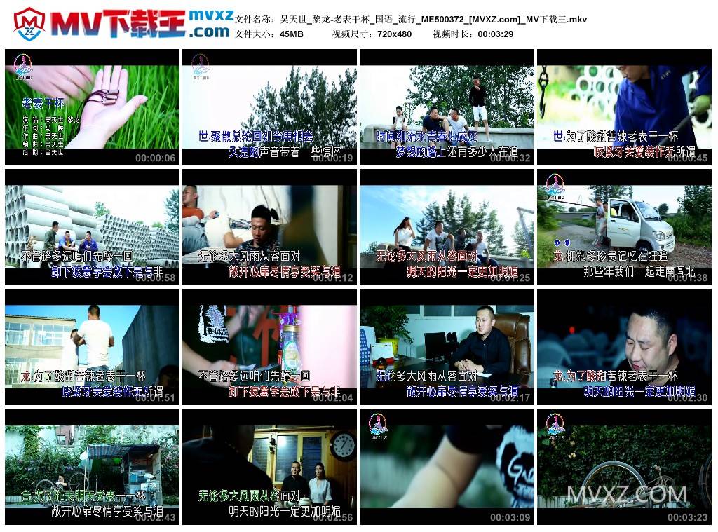 吴天世_黎龙-老表干杯_国语_流行_ME500372